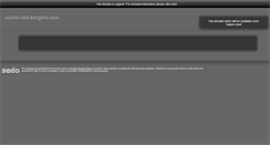 Desktop Screenshot of ecurie-des-bergers.com